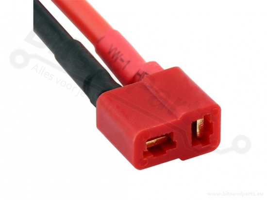 Voedingsconnectors Deans male+female met 16AWG kabeltje